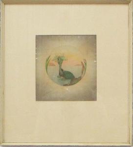 DISNEY Walt 1901-1966,swimming turtle coming up for air,O'Gallerie US 2018-08-13