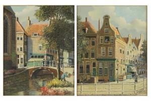 DISPO Jacobus Lambertus 1890-1964,Two Dutch Scenes,Susanin's US 2021-06-23