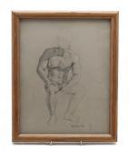 DISRUD James 1900-1900,Seated Male Nude,Hindman US 2011-01-19