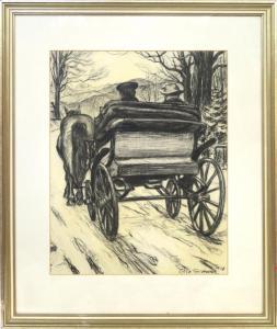 DITTMAR Felix 1901-1944,Pferdekutsche,1937,Scheublein Art & Auktionen DE 2021-10-29