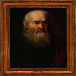 DITTMERS Heinrich 1700-1700,An elderly man with long hair and beard,Bruun Rasmussen DK 2010-01-18