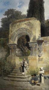 DITTWEILER Ludwig 1844-1891,A Blessing for the Young Boy,Palais Dorotheum AT 2013-04-16