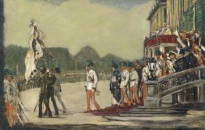 DITZ Walter 1888-1925,Troups on Parade,Palais Dorotheum AT 2012-12-11