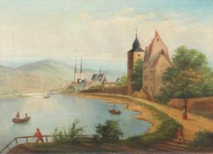 DITZLER Anton 1811-1845,Ansicht von Boppard,Von Zengen DE 2017-06-16