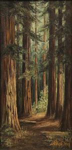 DIXON Alice Haigh 1876-1956,Redwood Path,Clars Auction Gallery US 2014-02-16