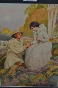 DIXON Arthur Percy,Shepherd and shepherdess in a landscape,Lawrences of Bletchingley 2022-02-01