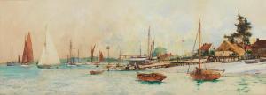 DIXON Charles Edward 1872-1934,Itchenor, Isle of Wight,1915,Bonhams GB 2024-03-14