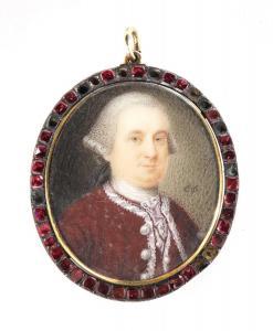 DIXON Charles 1748-1798,Portrait of a gentleman in a russet coat with silv,Sworders GB 2021-12-14