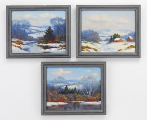 DIXON Francis Stillwell 1879-1967,Winter Landscapes 3,Rachel Davis US 2023-03-25