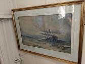 DIXON Frederick Clifford 1902,boat on choppy seas,Henry Adams GB 2021-11-11