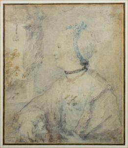 dixon john 1740-1801,Portrait of a Lady by a window,Gilding's GB 2022-01-05
