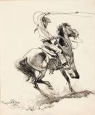 DIXON Maynard 1875-1946,Title: Cowboy Roping,Scottsdale Art Auction US 2007-03-31