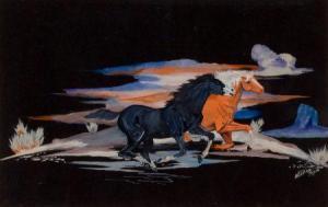 DIXON WILLIAM 1900-1900,Horses During Storm,1965,Heritage US 2012-11-10