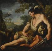 DIZIANI Gaspare 1689-1767,DAVID WITH THE SEVERED HEAD OF GOLIATH, RECLINING ,Sotheby's GB 2019-01-31