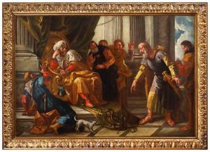 DIZIANI Giuseppe 1732-1803,Mosè e Aronne al cospetto del Faraone,Bertolami Fine Arts IT 2019-05-09