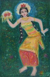 DJAYA Otto 1916-2002,Balinese Dancer,1993,Larasati ID 2023-07-09