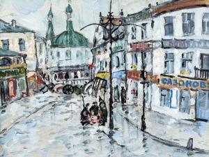 DMITRIEV Vladimir V. 1900-1948,Street View, Russia,1927,Auctionata DE 2014-12-03