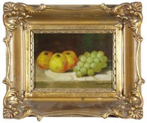 DOBAY Ferenc 1867-1945,Stilleben mit Trauben und 3 Äpfeln,DAWO Auktionen DE 2007-05-19