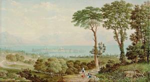DOBBIN John 1815-1888,Blick vom Hoyerberg auf die Insel Lindau an einem ,1883,Zeller DE 2021-06-23