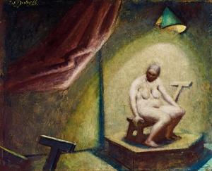 DOBELL William 1899-1970,Nude under Lamplight,Menzies Art Brands AU 2023-11-29