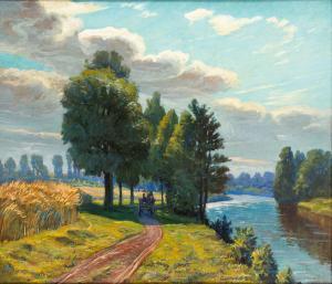 DOBRIAK Michal 1904-2001,The Prosna River ("Nad Prosną"),1950,Desa Unicum PL 2023-04-20