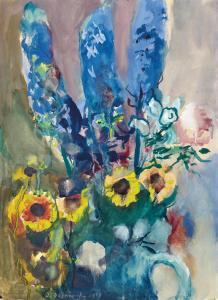 DOBROWSKY Josef 1889-1964,Flowers,1941,Palais Dorotheum AT 2024-03-14