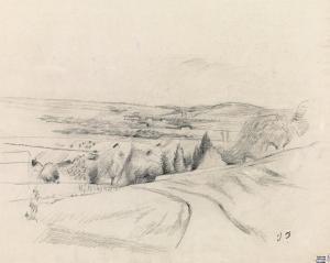 DOBROWSKY Josef 1889-1964,Landscape near Ybbs a. d. Donau,1929,im Kinsky Auktionshaus AT 2019-02-26