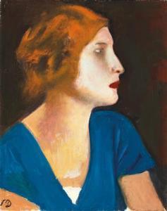 DOBROWSKY Josef 1889-1964,Portrait A. F.,Palais Dorotheum AT 2017-03-23