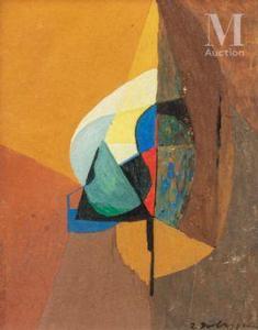 DOBRZYCKI Zygmunt 1896-1970,Composition abstraite,Millon & Associés FR 2021-11-16