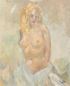 DOBSON Frank 1888-1963,a half length study of a female nude with blonde h,John Nicholson 2024-01-24