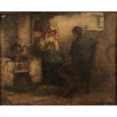 DOBSON Henry John 1858-1928,Scena di vita familiare,Galleria Sarno IT 2019-12-11