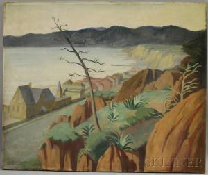 DOBSON Margaret Anna 1888-1981,Coastal Landscape,1946,Skinner US 2012-04-11
