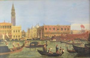 DODD Joseph Josiah 1809-1880,The Doges Palace and the Bacino, Venice,1873,Halls GB 2022-09-21