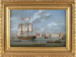 DODD Louis,The Royal Yacht Charlotte Off Greenwich Hospital, ,19th Century,Eldred's 2024-02-28