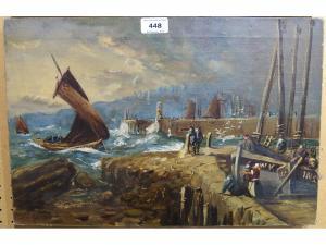 DODDS J.M 1800-1900,Fishing fleet making way for Wick Harbour,Great Western GB 2019-02-09