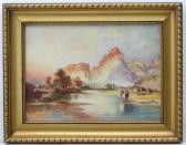 DODGSON CATHERINE 1884-1954,American Indian view with golden Mountains and Nat,Dickins GB 2019-04-15