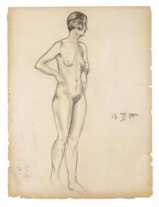 Dodo Burgner Dorte Clara 1907-1998,Study of a Naked Woman,1925,Woolley & Wallis GB 2018-03-21