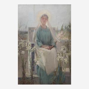 DODSON Sarah Paxton Ball 1847-1906,Meditation of the Holy Virgin,1899,Freeman US 2022-12-04