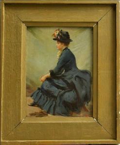 DODSON Sarah Paxton Ball 1847-1906,Portrait of a Lady,1884,Quinn's US 2014-05-17