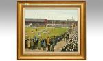 DODSON Tom 1910-1991,Oil on Board. Titled 'Rugby at Salford',Gerrards GB 2012-06-14