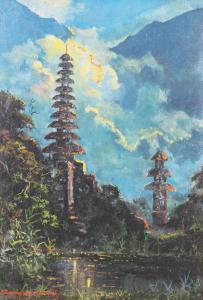 DOELLAH Soeboer 1938,Balinese Temple,Sidharta ID 2017-07-23