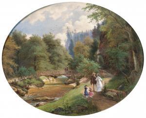 DOERELL Ernst Gustav,Crossing the Marienbrücke, Herrnskretschen on the ,Palais Dorotheum 2025-04-28
