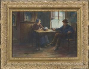 DOERING PAUL 1864-1947,a man and woman seated at a table,Quinn's US 2013-09-15