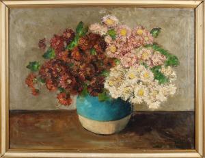 DOESER Jacobus Johannes 1884-1970,Ginger jar with flowers,Twents Veilinghuis NL 2022-01-06