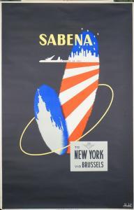 DOHET Claude,Sabena Belgian Airlines to New York via Brusse,Bellmans Fine Art Auctioneers 2020-02-25