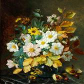 DOHLMANN Augusta 1847-1914,Autumn flowers in a vase,Bruun Rasmussen DK 2008-04-22