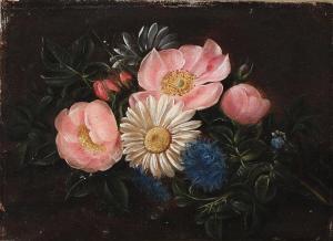 DOHLMANN Augusta 1847-1914,Still life with clippings of wild flowers,Bruun Rasmussen DK 2024-03-11