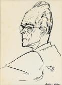 DOLBIN benedikt fred 1883-1971,PORTRAIT D'ANTON WEBERN (1883 - 1945),1945,Sotheby's GB 2012-10-16