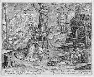DOLENDO Bartolomeus Willemsz 1571-1627,Pyramus und Thisbe,1606,Galerie Bassenge DE 2016-11-24
