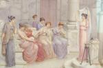 DOLLOND William Anstey,group of classical females seated within a Roman t,Fellows & Sons 2020-07-27